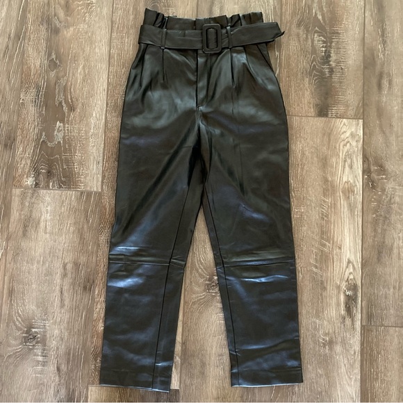 H&M Faux Leather Pants Size 2 - Picture 3 of 15